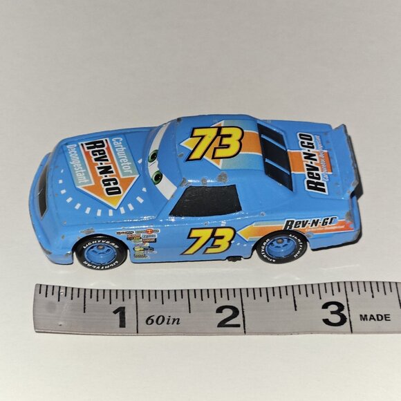 Disney Pixar Cars Misti Motorkrass Blue Diecast Vehicle Rev-N-Go 73 READ AS IS - Picture 6 of 12